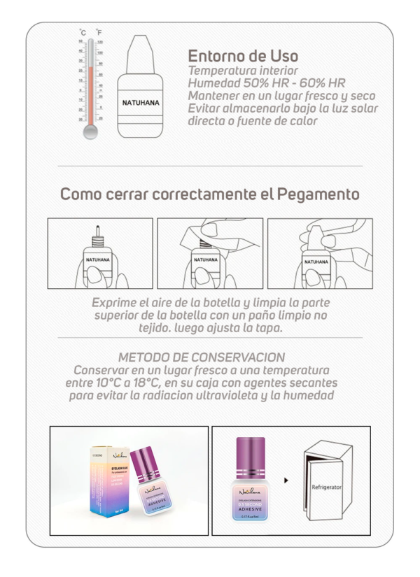 Adhesivo Profesional Natuhana 0.5 SEG / NEGRO - Imagen 2