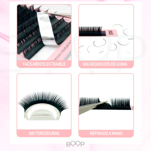 Extensiones de pestañas Super Long pelo a pelo - Imagen 2