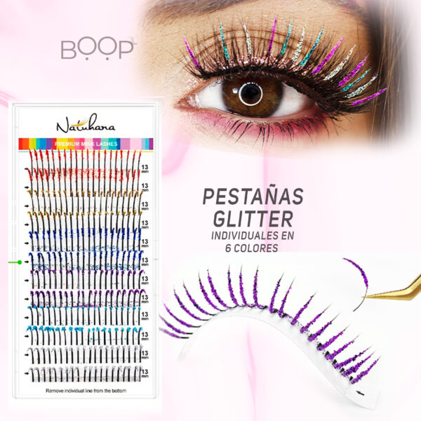 Extensiones de pestañas GLITTER