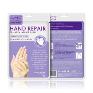 Máscara Para Manos Guantes Hidratantes Colágeno ALIVER