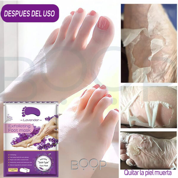 Mascarilla Exfoliante Para Pies Talones Agrietados Aliver - Imagen 7