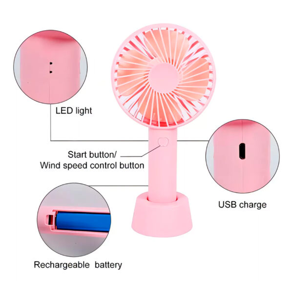 Mini Ventilador Usb Recargable - Imagen 3
