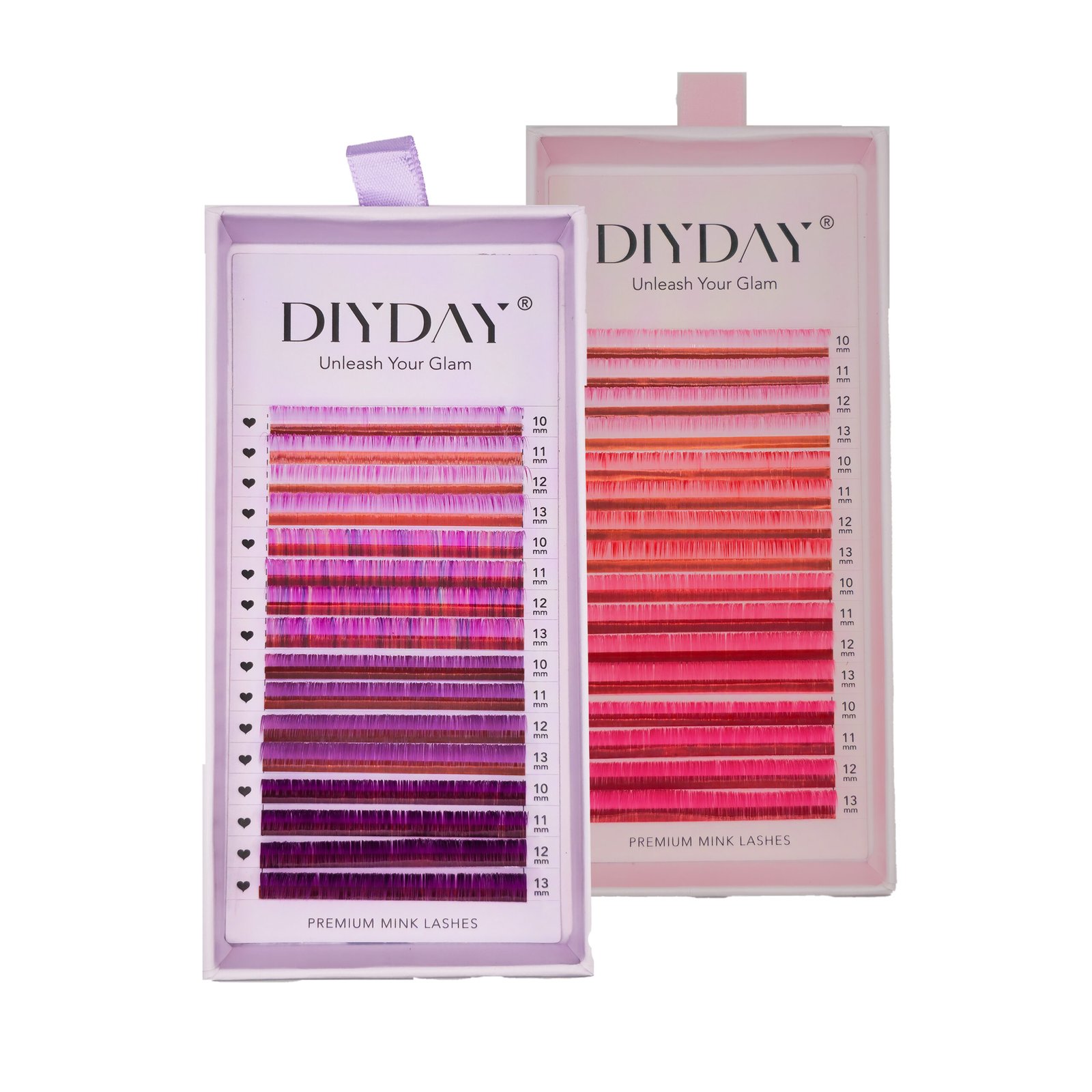 Pestañas COLORED Purpura/ Pink - DiyDay