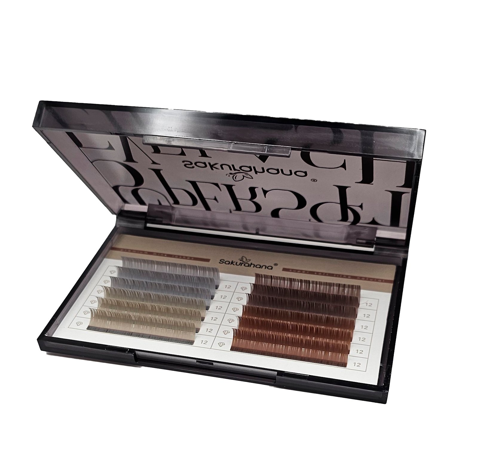 Pestañas Sakurahana Premium Mink – Colección Dual Tone (Gris & Marrón)
