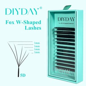 Pestañas DIYDAY Fox 5D – Curva D | Mix 8-14 mm