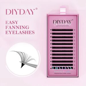 Pestañas Easy Fanning (Blooming) – DIYDAY®| Volumen Rápido & Curvatura Intensa